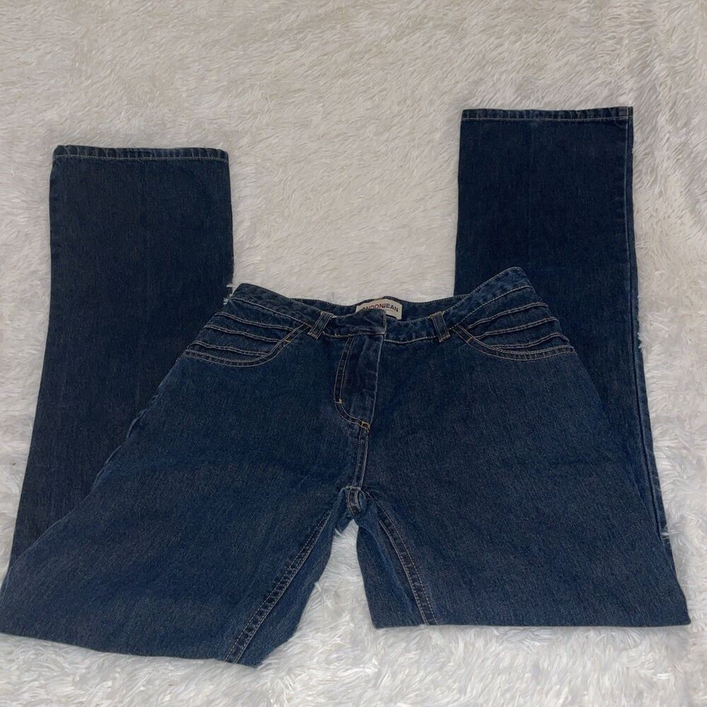 Vintage Y2K LONDON JEANS Low Rise Flare Leg Denim Womens 4 Victory Secret brand